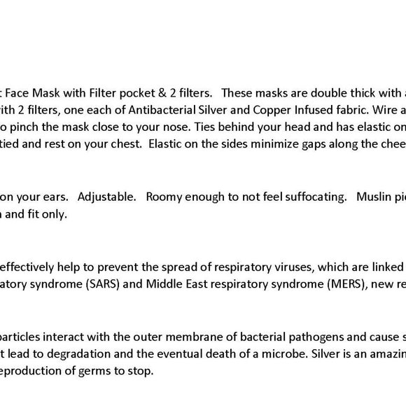 Adult Face Masks - Wild Horses on Brown - Filter Pocket - Roomy - Breathable - Picture 6 of 6